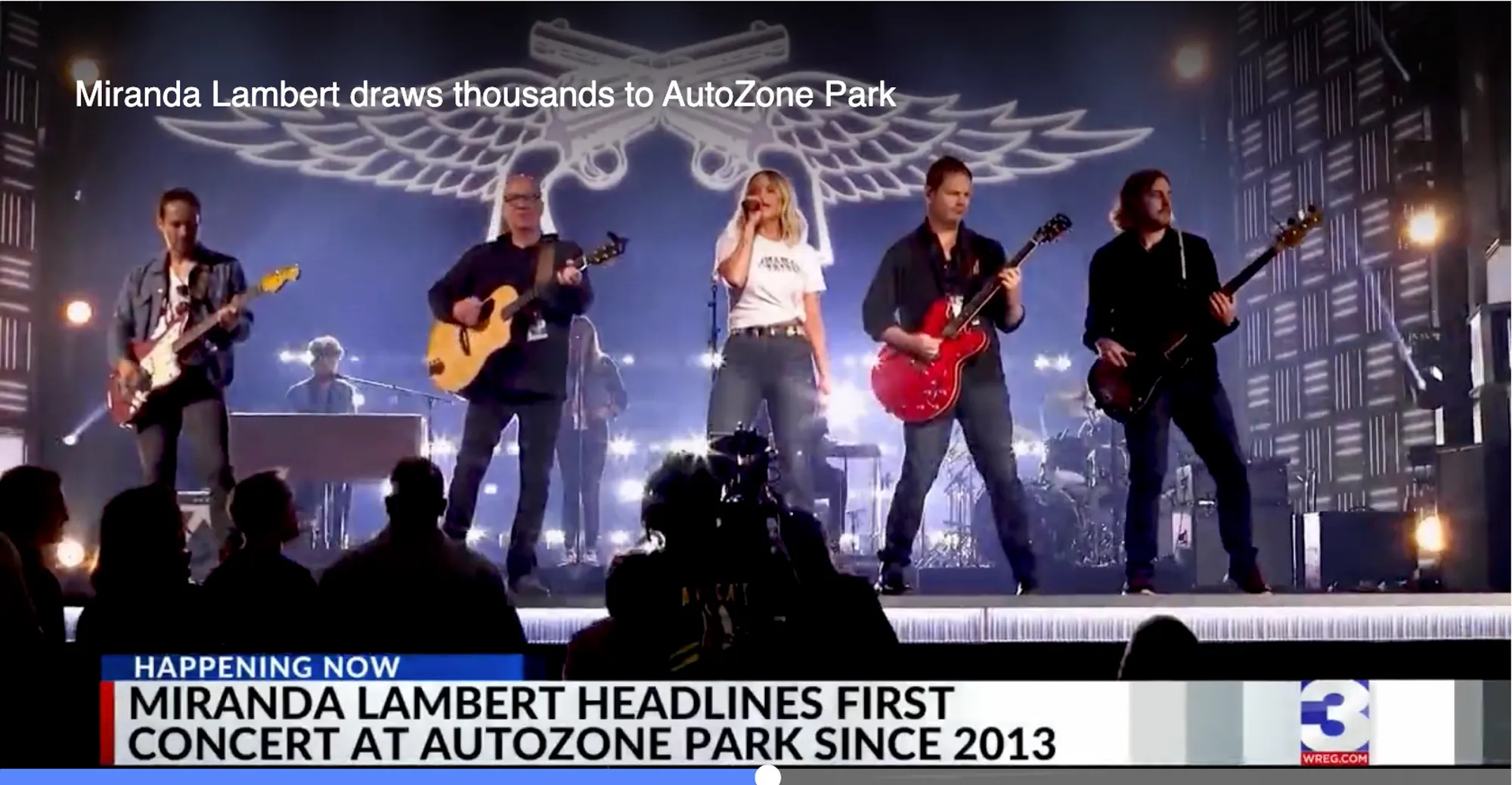 Miranda Lambert draws thousands to AutoZone Park
